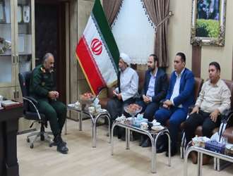 دیدار مسئولین دانشکده علوم قرآنی شهرستان زابل با فرمانده قرارگاه عملیاتی شهیدهراتی سپاه پاسداران.
