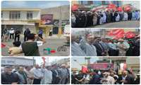 حضور  اساتید کارکنان و دانشجویان دانشکده علوم قرآنی زابل  در مراسم قیام مردم سیستان به خونخواهی قائد شهیدمان